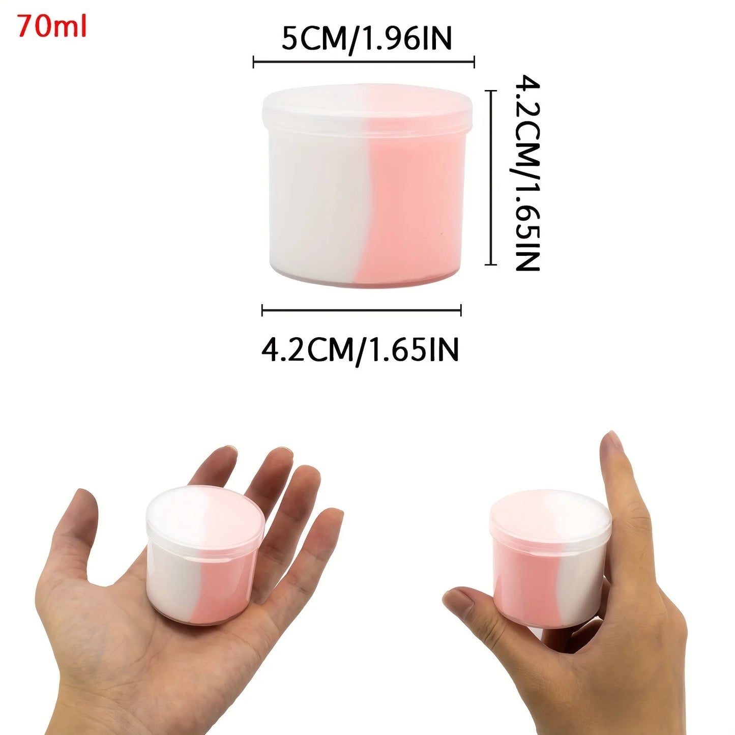 2.37oz Fluffy Two-Tone Butter Slime Super Soft Clay Stretchy Non-sticky Party Favors Slime Charms Toys Education Birthday Gifts