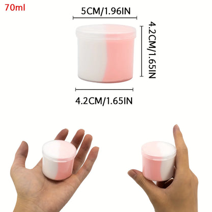 2.37oz Fluffy Two-Tone Butter Slime Super Soft Clay Stretchy Non-sticky Party Favors Slime Charms Toys Education Birthday Gifts