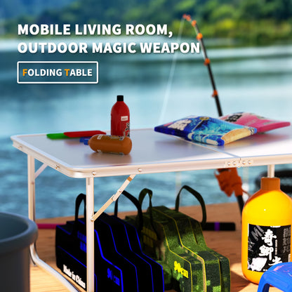 Outdoor Camping Table,Folding Aluminium Table,Small Lightweight Foldable Table Picnic Table for Picnic,Beach,Fishing,Garden,BBQ