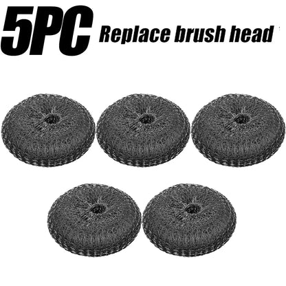 Edelstahl-Drahtbürste mit langen Griffen, Küchenersatz, Stahlwolle-Drahtkugelbürste, Geschirrspülbürste, Spülbecken-Arbeitsplattenreinigung