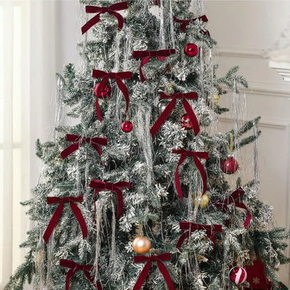 18*13CMChristmas Ribbon Bows Set Christmas Tree Decorations Gift Wrapping Bows