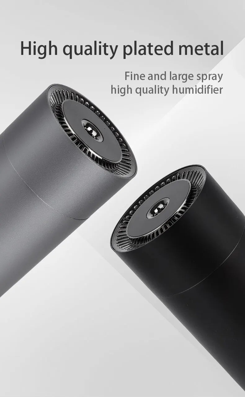 LED Light Aromatherapy Machine Humidifier Diffuser for Car Small Air Humidification Home and Bedroom Big Spray 260ml