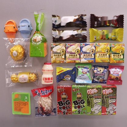 South Korean Ins Cute And Interesting Simulation Of Small Snacks Miniature Refrigerator Sticker Magnetic Magnet Decoration Gift