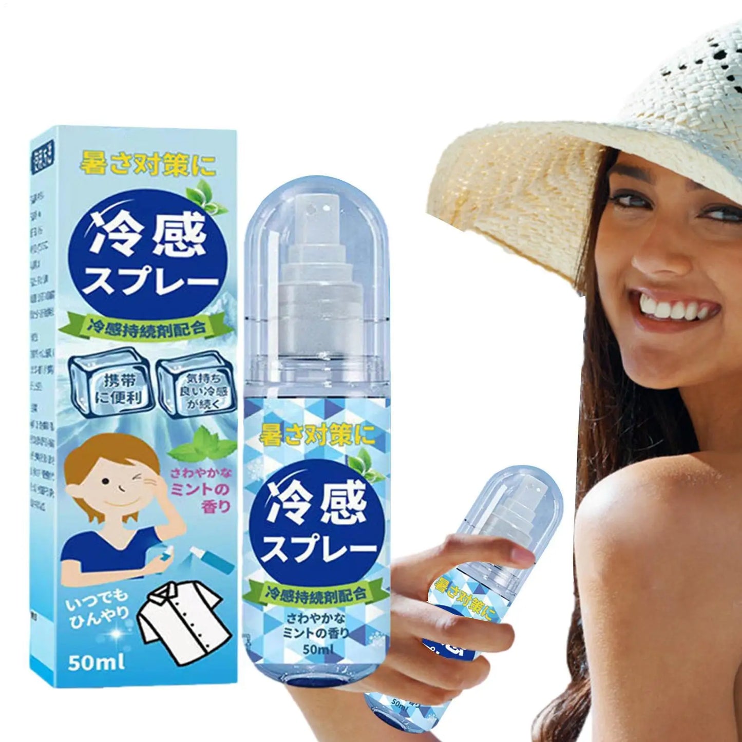 Cooling Spray Outdoor Sun Protection And Cooling Spray Cooling Spray Students Summer An Excellent Anti-Heat And Cooling Solution