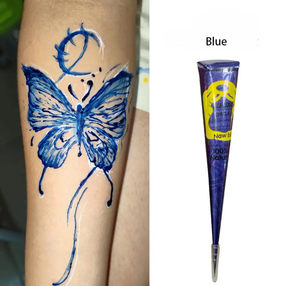 25g Indian Henna Dark Red Tattoo Paste Temporary Henna Cone For Tattoo Body Art Sticker Special Body Art Paint Henna