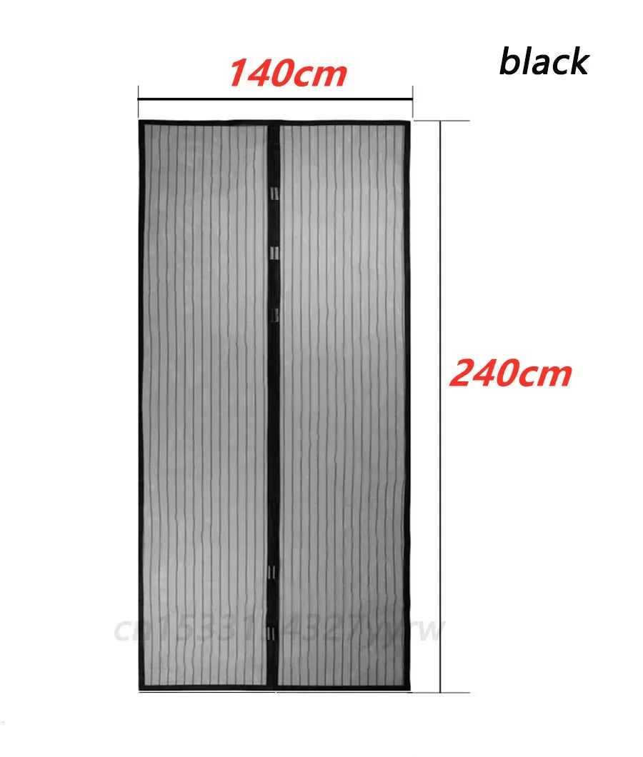 Sommerliche Anti-Mücken-Insekten-Fliegen-Vorhänge, Netz-Tür-Fliegengitter, Küchenvorhänge aus Polyesterfaser, Maschengewebe, Magnete