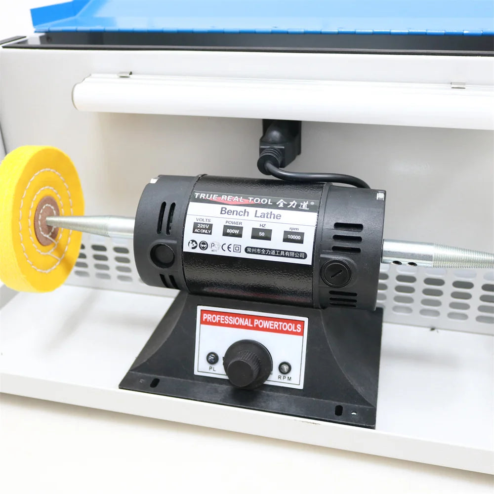 110V/220V Polishing Machine With Dust Collector 800W Polishing Grinding Motor Bench Grinder Polisher Jewelry Polisher Machine
