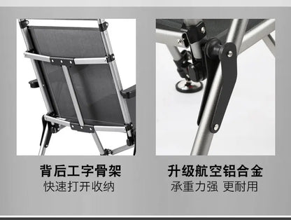 Aluminum Alloy European 낚시의자 Fishing Chair Foldable 캠핑의자 Thickened 낚시좌대 Portable 민물낚시의자 camping chair кресло для рыбалки