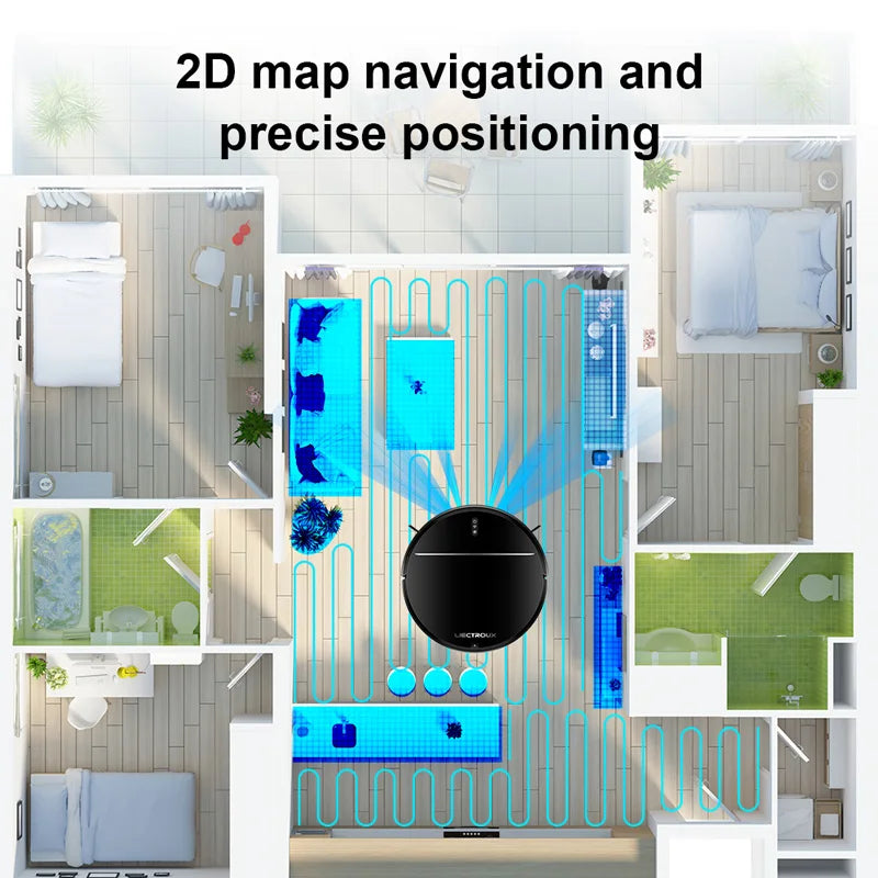 Liectroux M7S Robot Vacuum Cleaner,Smart Dynamic Navigation,4000Pa,Wet Mop,WiFi,Silent,Work with Alexa & Google Home