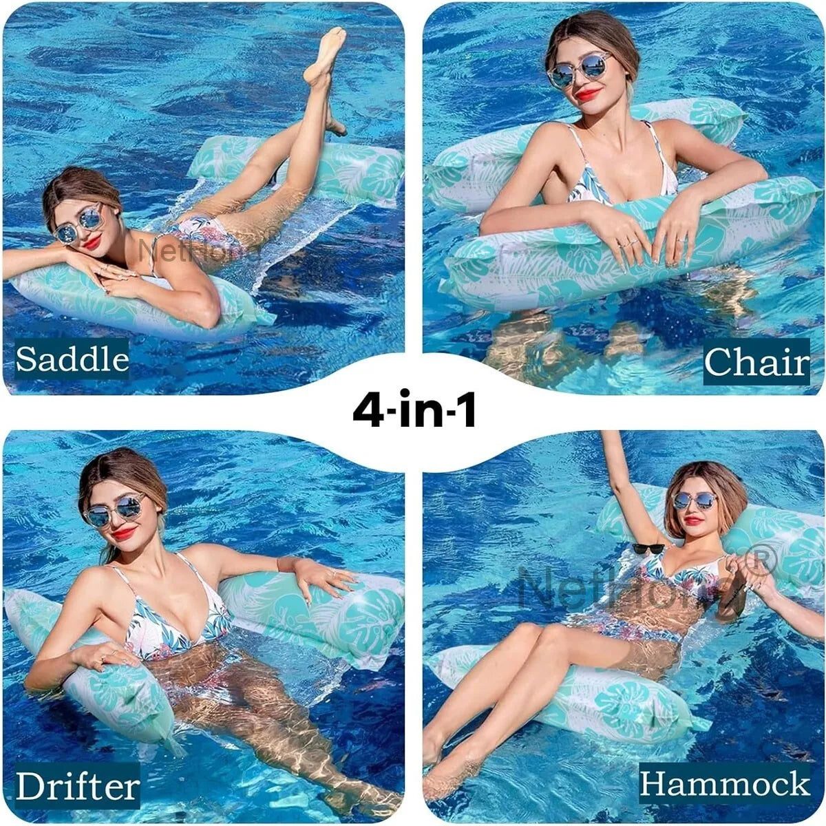 Portable Floating Water Hammock Toy Swimming Chair Iatable Float Pool Beds~