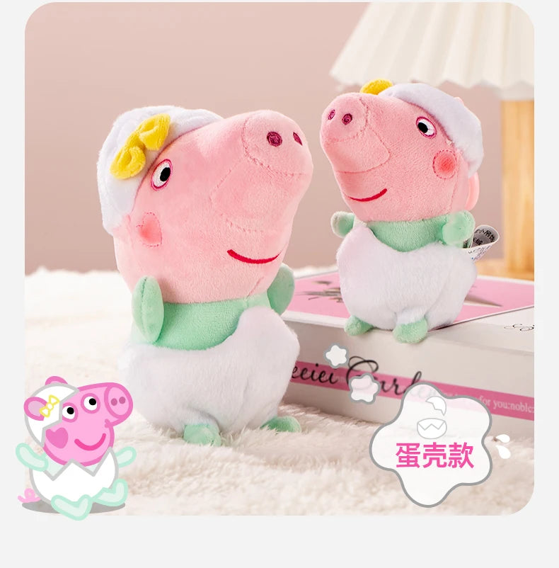 100% Genuine Peppa Pig Evy dinosaur Teddy Bear Peppa George Evie Plush Toy Boy Girl Birthday Gift Toys Christmas Stuffed Doll
