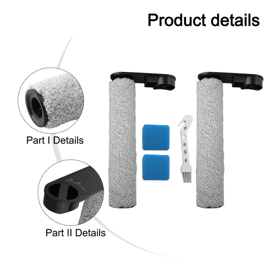 For Eureka NEW430 For JONR ED12 Sponge Brush Roller Cleaning Brush Sweeping Machine Household Appliance Accessories