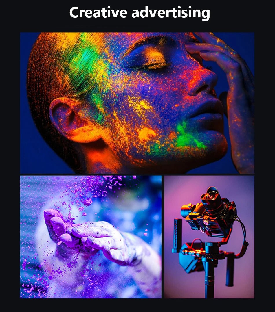 10in 26cm RGB Selfie Ring Light with Telescopic Tripod Stand Phone Holder, Photography RingLight Colorful Led Makeup Fill Lamp