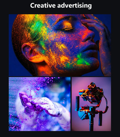 10in 26cm RGB Selfie Ring Light with Telescopic Tripod Stand Phone Holder, Photography RingLight Colorful Led Makeup Fill Lamp