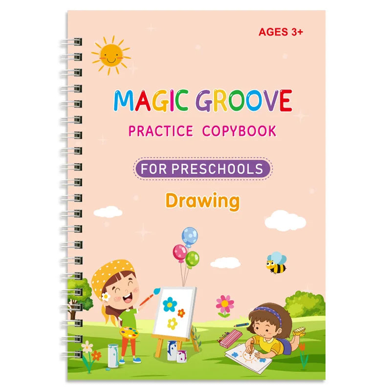 Magic Reusable Practice Copybook For Kids, The Print Handwriting Workbook-Writing Practice Book, For Children, Gifts And Toys