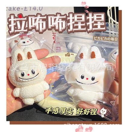 Taba Squshy Labbubu Blind Box Cute Squeeze Fidget Pendant Girl Gift Monster Office Party Games Slow Bounce Stress Relief Toys