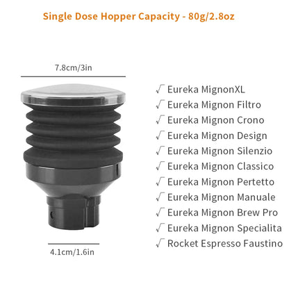 Coffee Beans Grinder Single Dose Hopper/Bellows Coffee Grinder Bean Bin Blowing Cleaning Tools For Eureka Mignon And Helios