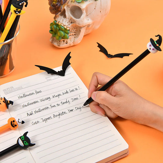 10-50Pcs Cartoon Neutral Pen Halloween Gift Student Prize Writing Tool Water-based Pen Cute Styling Sign pen
