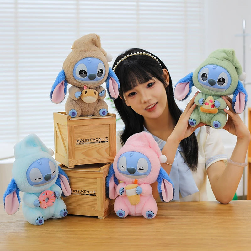 New Stitch Eat Some Thing Before Sleep Series Vinyl Blind Box Bag plush Pendant Cute Doll Mystery Box Toy Adult Birthday Gift