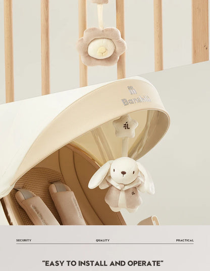 Banshili Music Bed Bell Baby Mobile Cute Cartoon Soothing Boys and Girls Toys Baby Mobile for Crib Baby