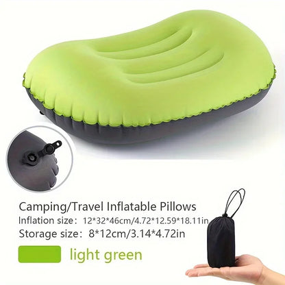 Camping Pillow with Ultralight Inflatable Pillow for Neck Lumbar Support Upgrade Backpacking Pillow