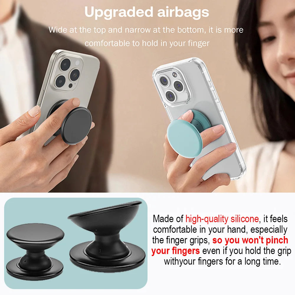 Grippopso Adhesive Phone Socket Holder Finger Grip Bracket Support Telephone for IPhone 15 Pro Max 14 13 Samsung Socket Stand
