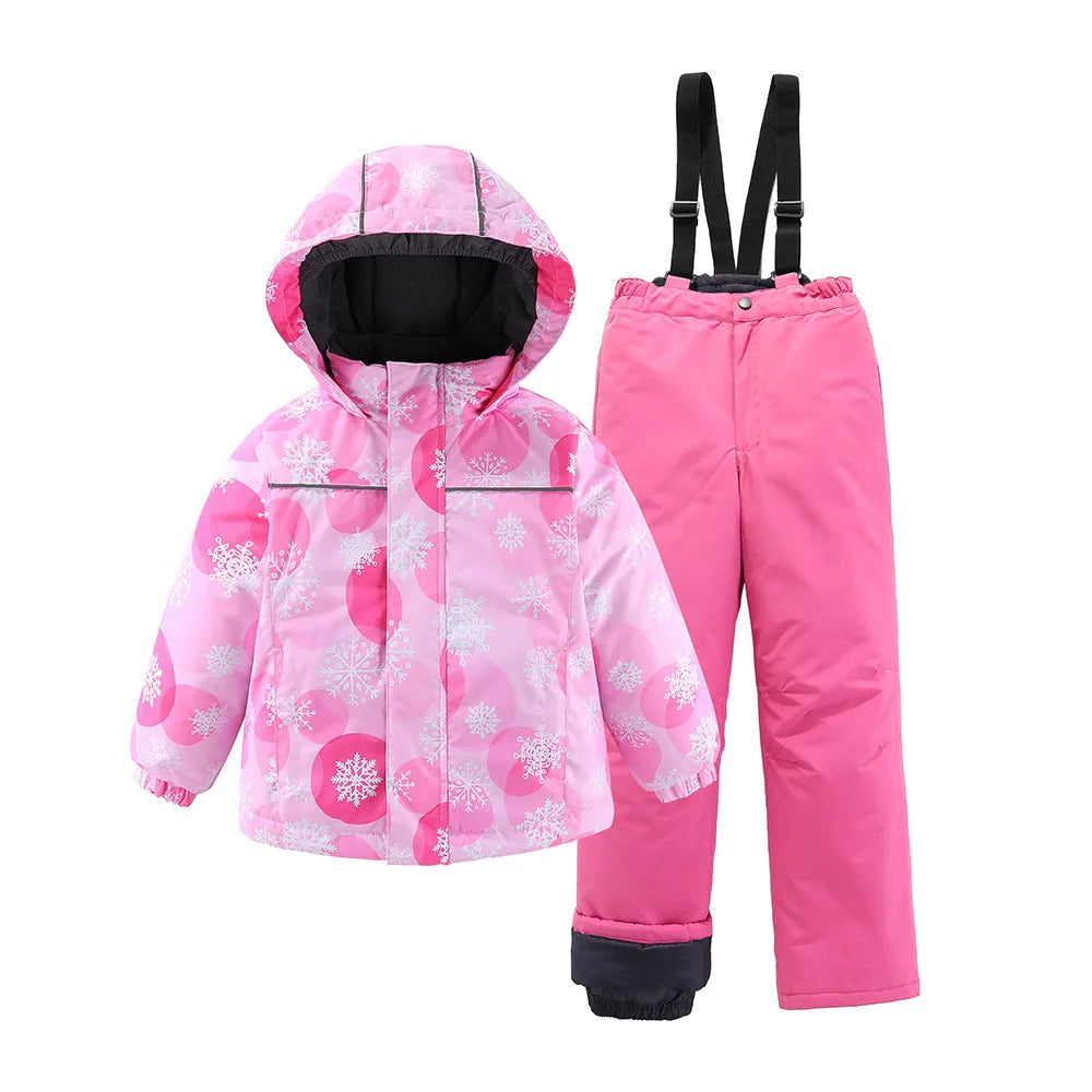 Kids Ski Suit Waterproof Snowboard Jacket & Pants Set - Boys Girls Winter Snow Gear 3-12 Years