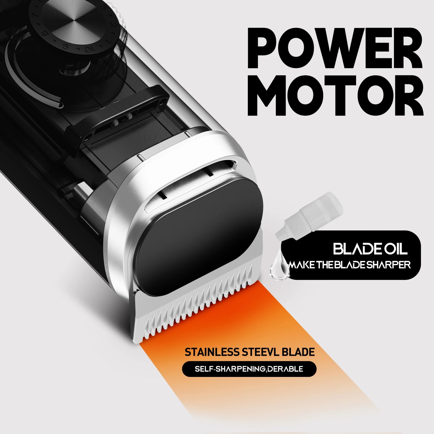 Sejoy Electric Hair Clippers Nose Hair Trimmer For Man Ears Cordless Men's Beard Trimmer Kit 8 in 1