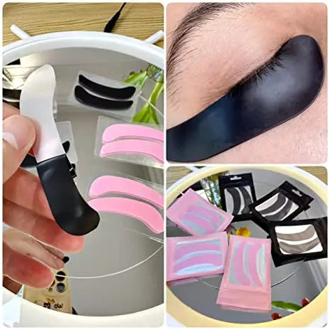 Eyelash Perming Pads Silicone Eyelashes Perm Curler Reusable Lash Lift Shield Pads lash Lifting rods and glue gel