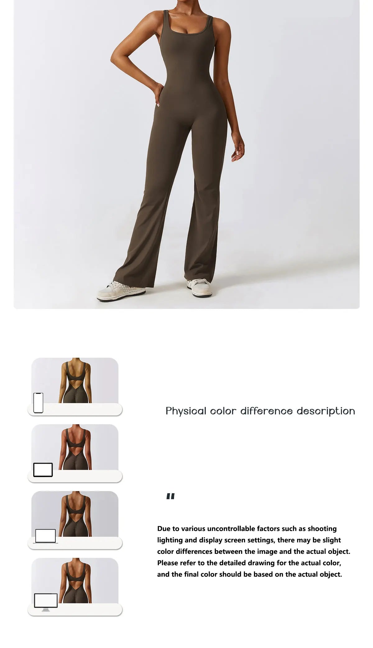 Women's Sexy Yoga Jumpsuit - One Piece Workout Tracksuit with Push Up Support