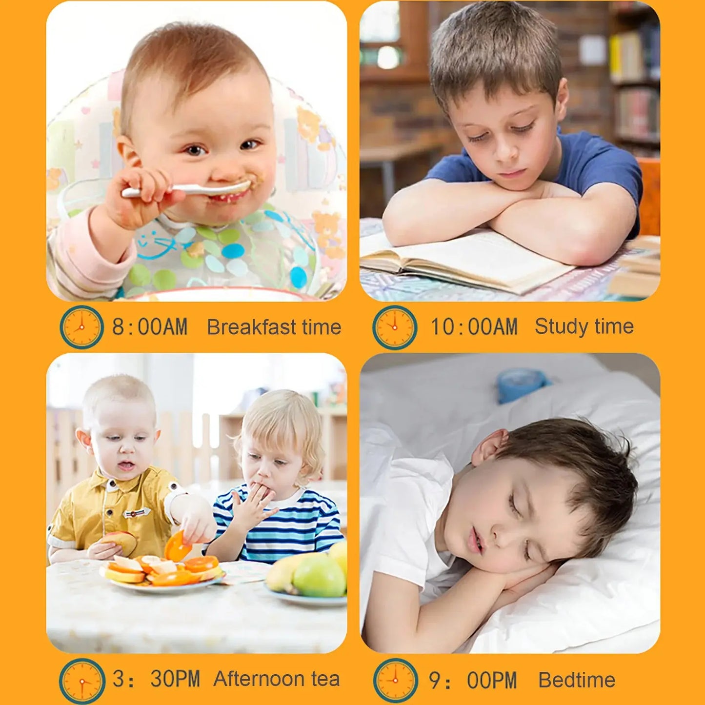 Kids Montessori Wooden Clock Toys Time Learning Teaching Aids Educational Toys For Children Primary School Clever Board Toy