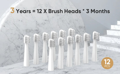 SEJOY Electric Toothbrush with 12 Brush Heads, Sonic Electric Tooth brush with 25500 VPM Deep Clean 5 Modes, Rechargeable