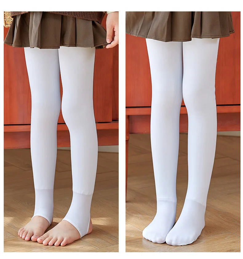 Winter Girls Tights Thicken Warm Pantyhose for Kids Skin/black Children Stocking Teenager Pantys Baby Ballet Underpants