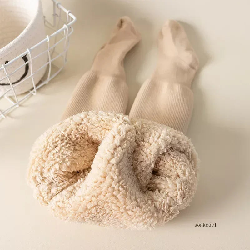 Winter Kids Tights for Girls - Thick Warm Cotton Pantyhose for Toddlers & Children 0-8 Years