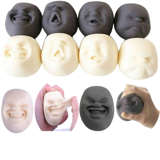 Human Face Emotion Vent Ball Resin Relax Doll Fun Novelty Caomaru Antistress Ball Toy Adult Stress Relieve Novelty Toys Gifts ﻿