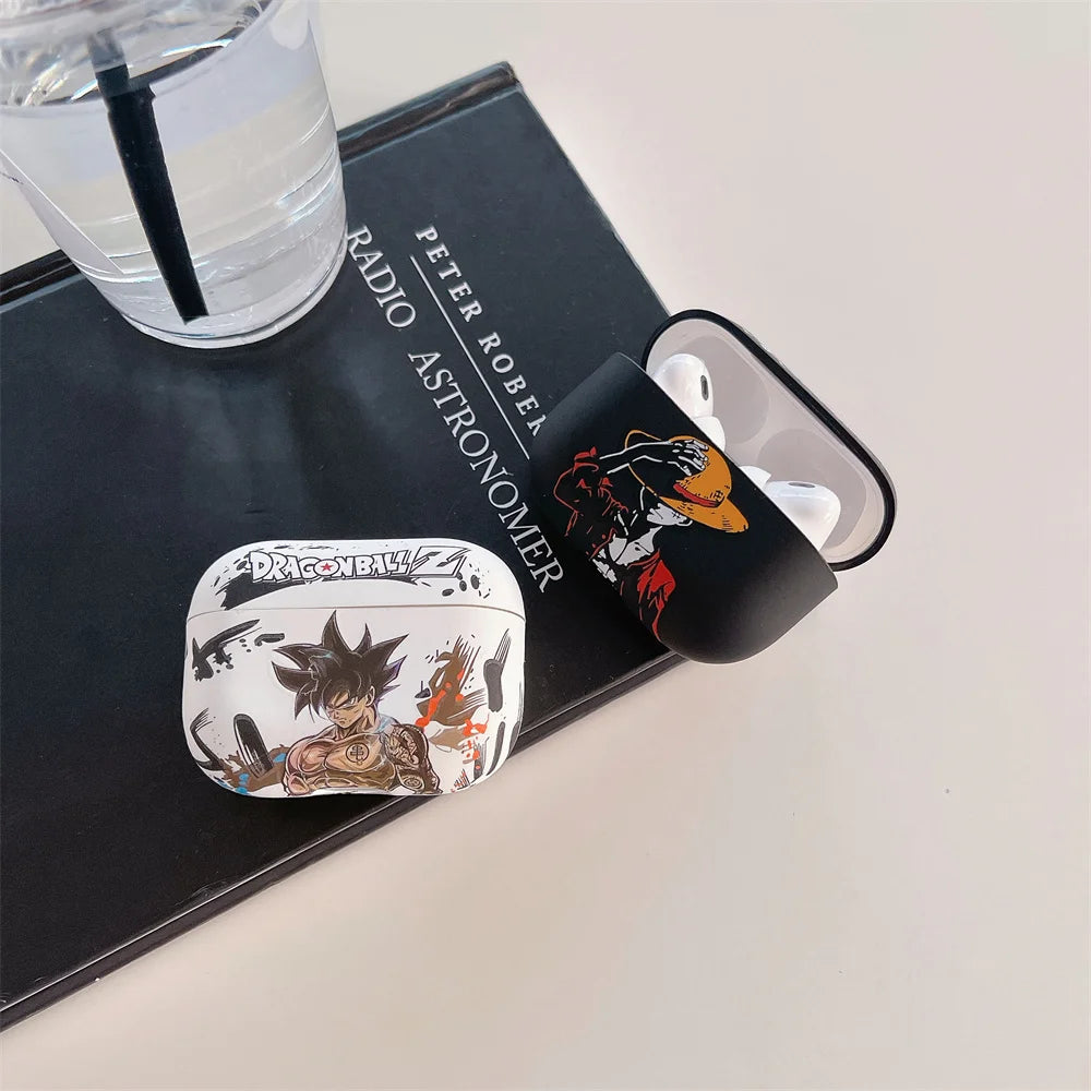 Anime Dragon Ball Son Goku Earphone Case for Airpods 1/2 3 Pro 2 4 2024 Buu Vegeta Wireless Bluetooth Headset Protective Cover