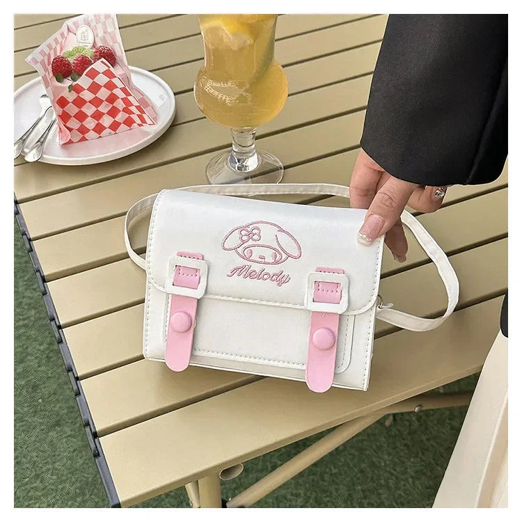 Anime Sanrio Crossbody Bags Hello Kitty Melody Kuromi Cinnamon Girls Women Luxury Brand Bag High Quality Designer Bags Gifts