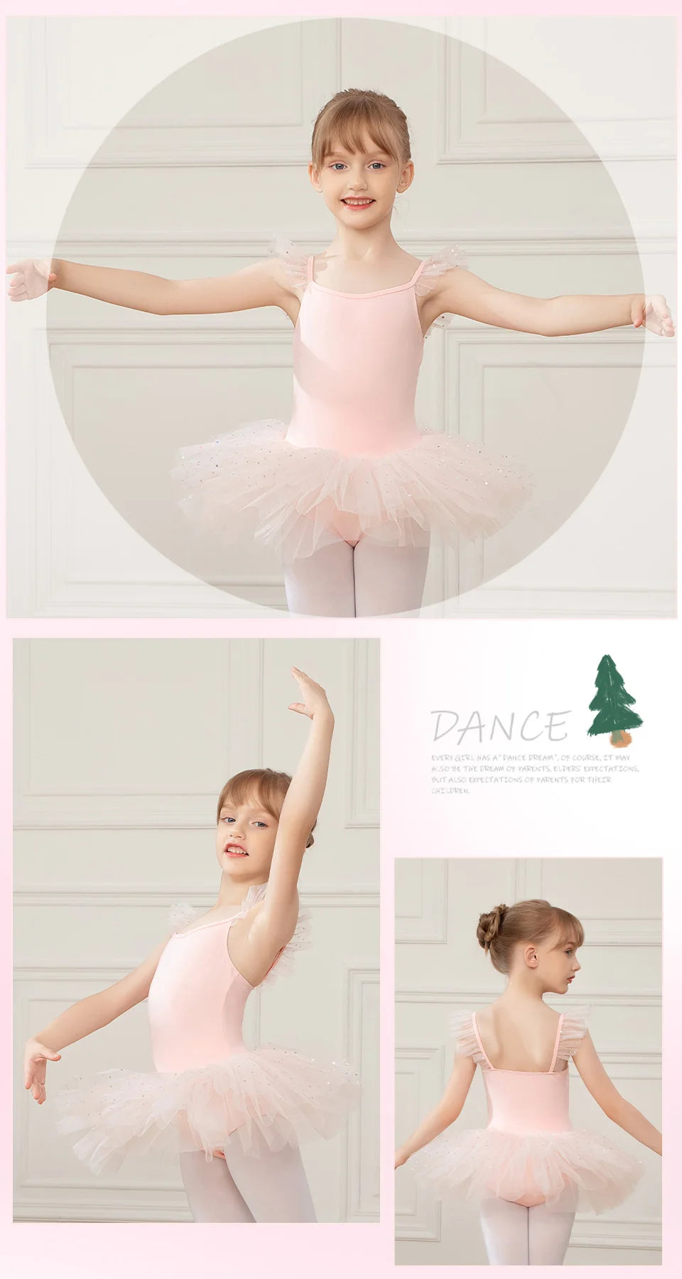 Girls Ballet Leotards Ballet Tutu Dress For Kids Dance Clothes With Skirt Gymnastics Dancewear Balleriana Clothes Short Sleeves