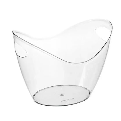 Transparent Ice Cube Storage Bucket Beer Wine Bucket Bar Ice Bucket Container Champagne Can Wine Bucket Champagne Beer Chiller