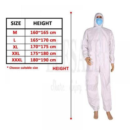 Disposable Breathable Dustproof Water Oil Resist Work Safety Clothing Anti Dust Spary Painting Decorating Labour Overall Suit