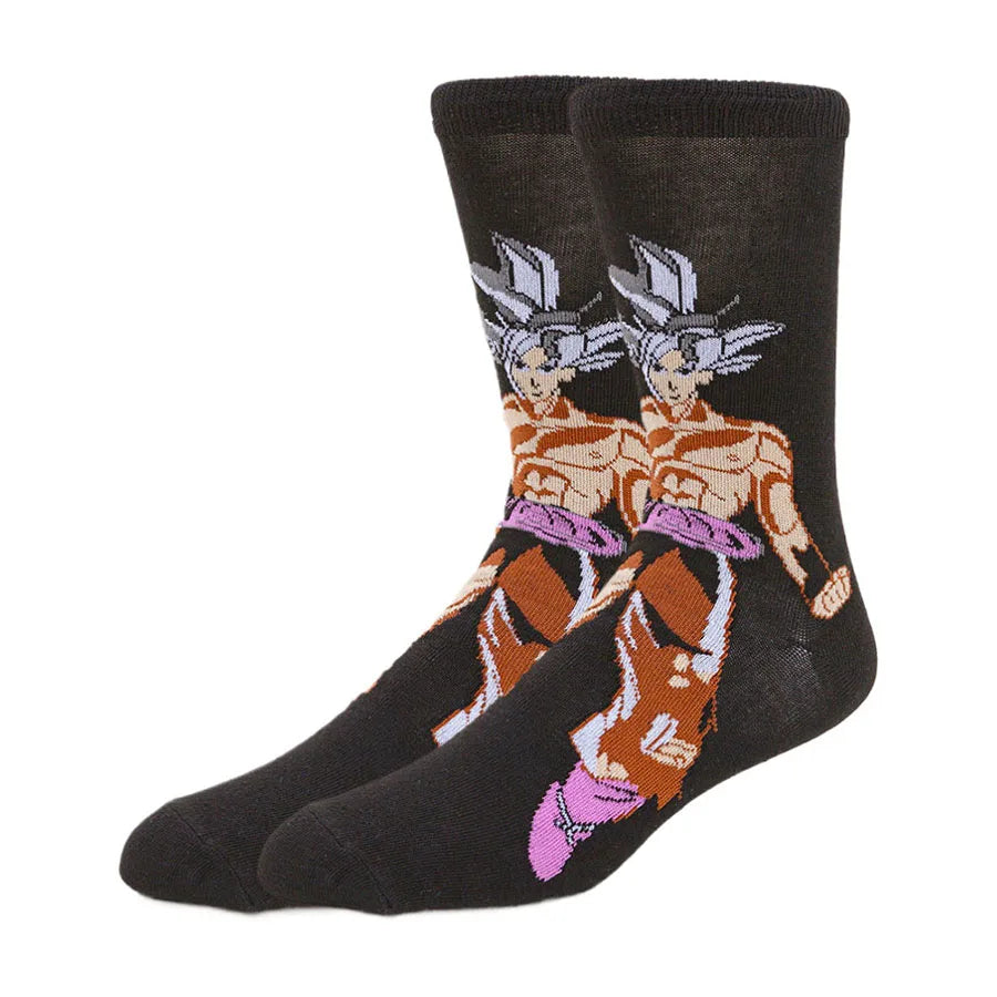 Dragon Ball Anime Socks - 5 Pairs Unisex Crew Socks for Men & Women