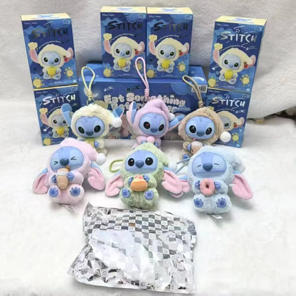 NEW Stitch Eat Something Before Sleep Series Blind Box Plush Dolls Pendant Cute Doll Ornament Mystery Box Surprise Toys Gifts
