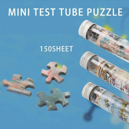150PCS/Set Oil Painting Jigsaw Puzzles Mini Test Tube Oil Painting Jigsaw Gifts Family Educational Toys Adult Children
