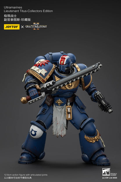 JOYTOY 1/18 Actionfigur 40K Ultramarines Lieutenant Titus Sergeant Gadriel Brother Chairon – Sammleredition