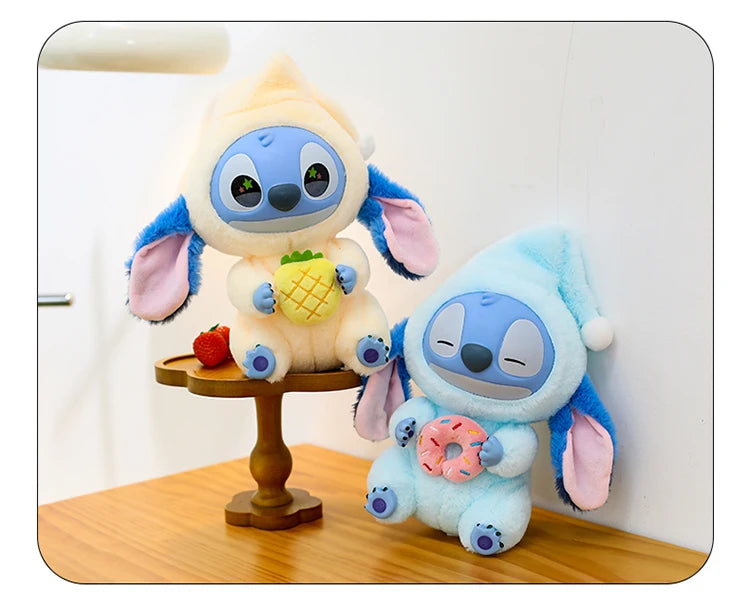 New Stitch Eat Some Thing Before Sleep Series Vinyl Blind Box Bag plush Pendant Cute Doll Mystery Box Toy Adult Birthday Gift