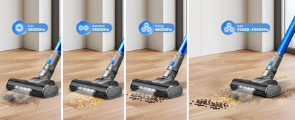 INSE S9X Cordless Vacuum Cleaner 45Kpa Stick Vacuum with LED Display 55min Runtime 4 Suction Modes Smart Adjustment Home Applian
