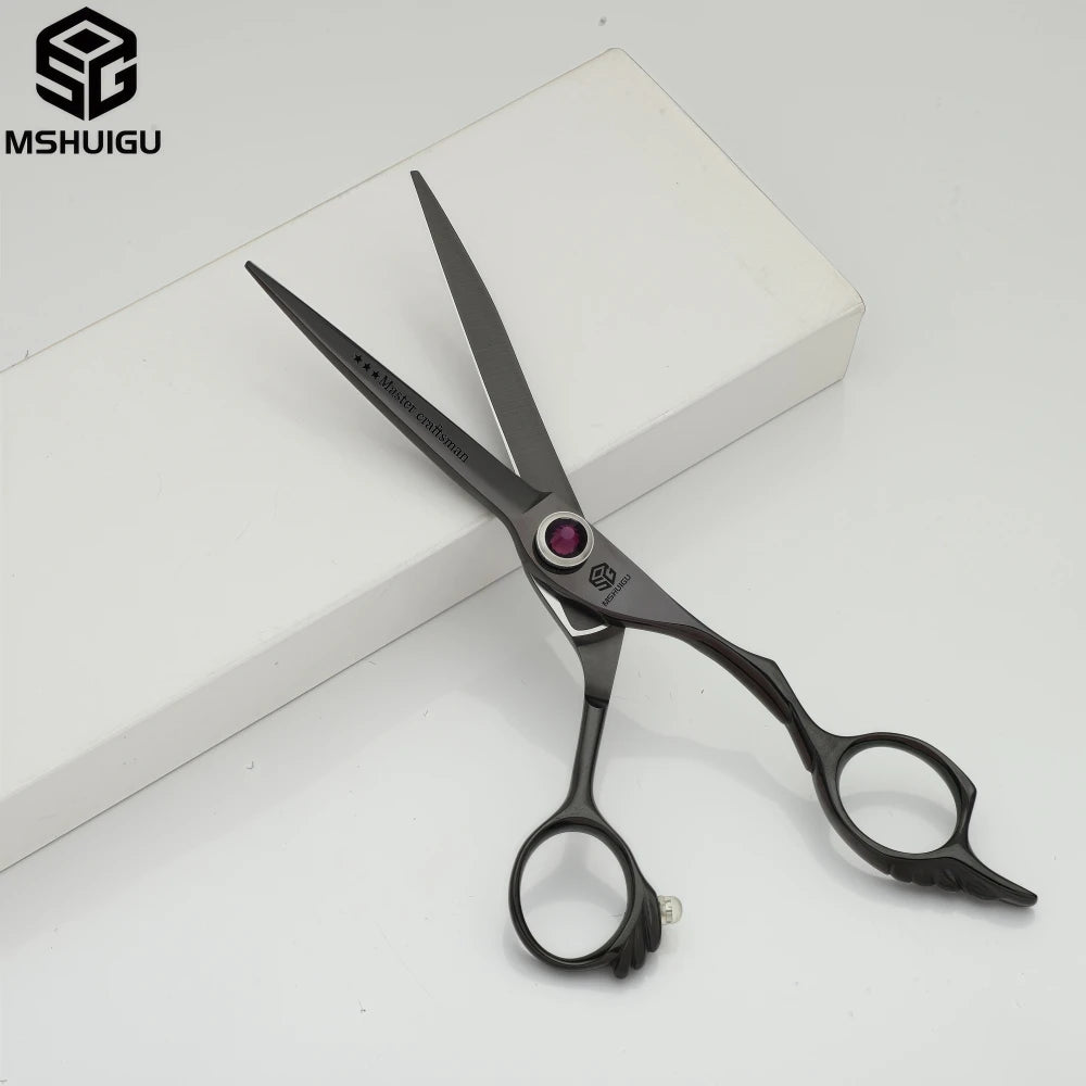 MSHUIGU professional barber Small size scissors 440C 5-5.5-6inch Multifunctional thinning shears Salon Tool Accessories