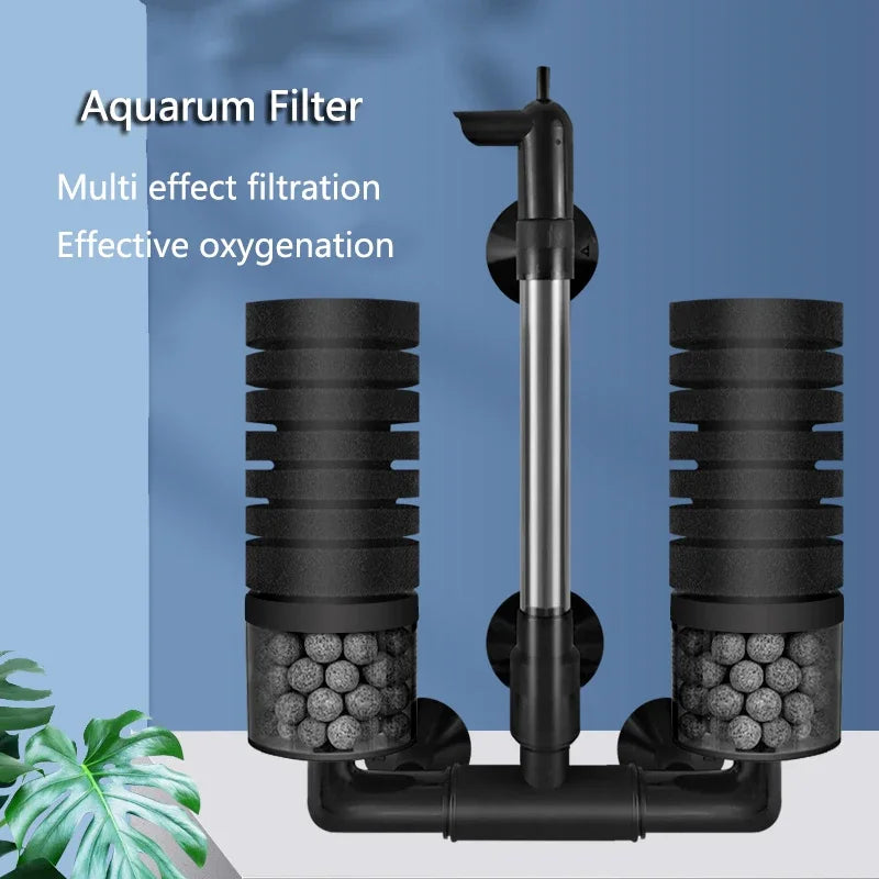 Premium Aquarium Bio Filter - Biochemical Sponge Filter for Fish Tank Air Pump & Skimmer System