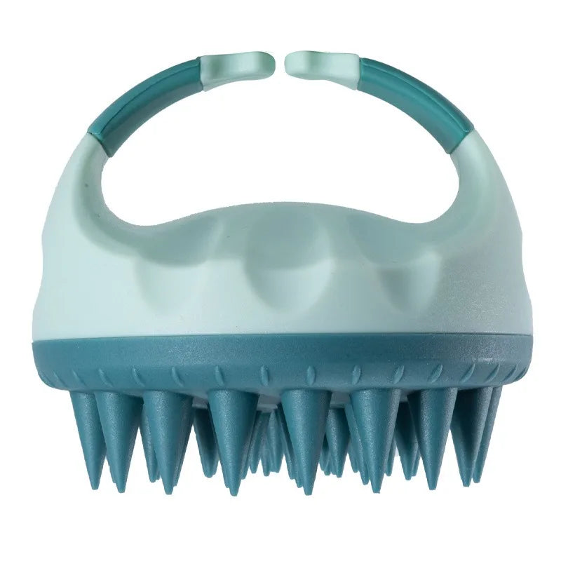 Scalp Scrubber Shampoo Brush Massager Clean Scalp Comb With Handle Hair Washing Brush Scalp Exfoliator Brush Head Scrubber Tools