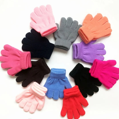 Premium Toddler Winter Gloves - Plush Lined Knitted Mittens for Kids Ages 2-6 Years